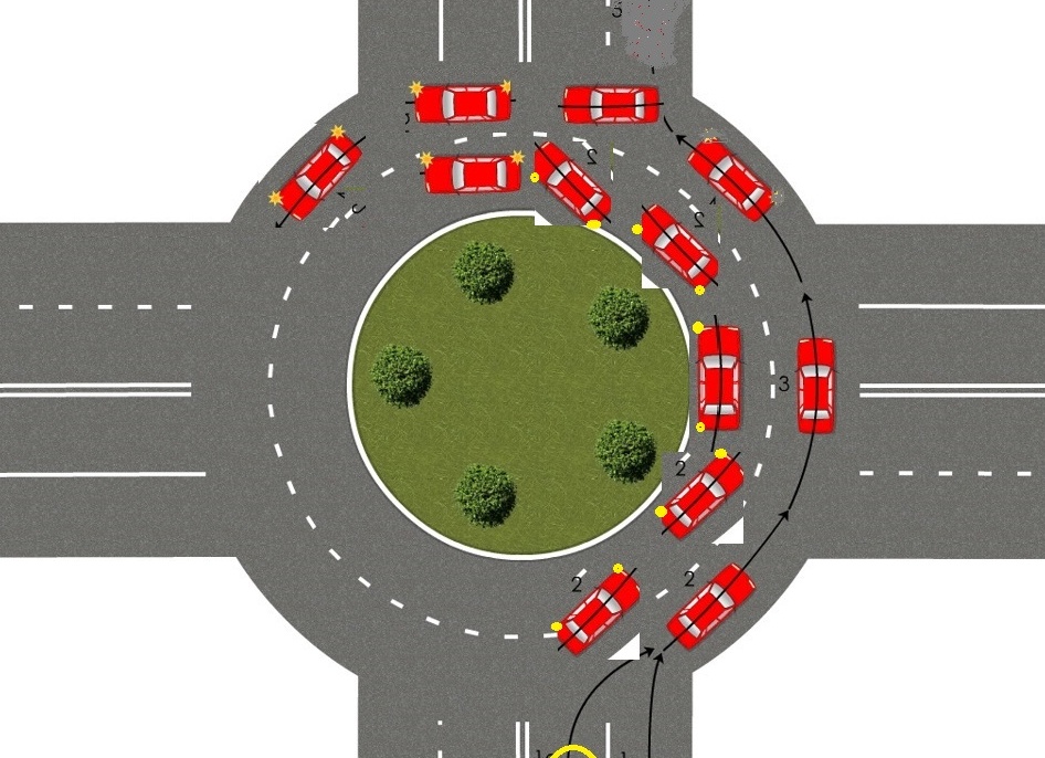 Поворотники на кольце, как правильно подавать сигналы? Разбираем ПДД и спорные ситуации